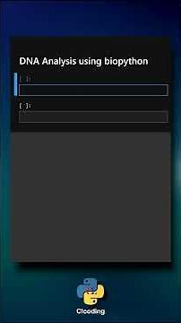 DNA Analysis using biopython