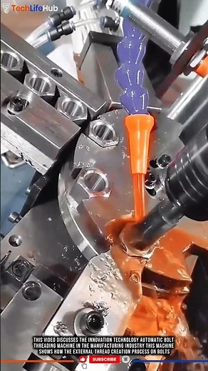 Innovation Technology Automatic Bolt Threading Machine: Thread Precision for Bolt Quality #tech