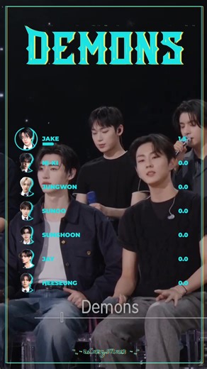 LINE DISTRIBUTION of DEMONS by ENHYPEN