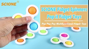 Amazon.com: SCIONE 2 in 1 Fidget Spinner 5 Pack Fidget Toys with Bubble,Fidget Spinners Stress Relief Reducer,Fidget Pack Colorful for Kids Adults : Toys & Games