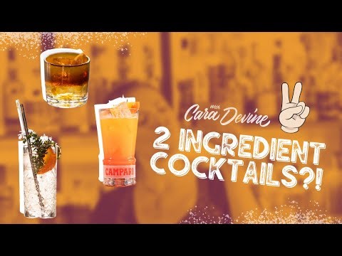 It only takes TWO TO TANGO! Amazing 2 INGREDIENT COCKTAILS, so easy yet so delicious!