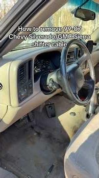 How to remove 99-07 Chevy Silverado/gmc Sierra shifter cable #chevy #gmc #silverado #gmt800 #truck