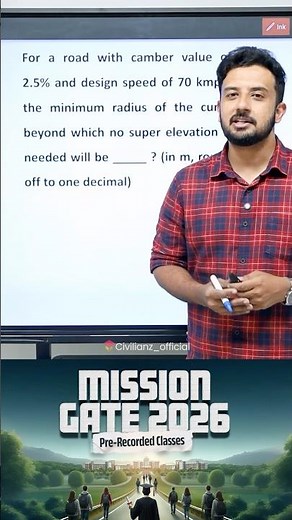 GATE 2025 PYQ | Transportation Engineering | Problem Solving for GATE Civil