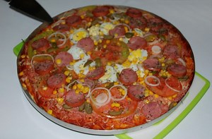 Receita de Massa de pizza com fermento de bolo, enviada por juliana cedraz pessoa ferreira monteiro - TudoGostoso
