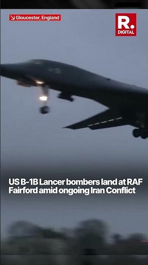 US B 1B Lancer Bombers Land at RAF Fairford Amid Ongoing Iran Conflict