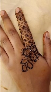 finger mehndi design | back hand mehndi design #mehndi #henna #ytshorts #easy #mehndidesign #viral