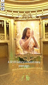 3D VR Art gallery mock up I created many years ago. Live version can be found in my VR gallery on my website linked in my bio. #vrart #vrgallery #visionaryartvr | Louis Dyer - Artist