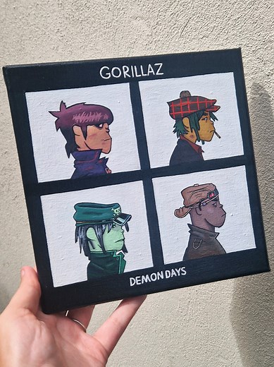 Gorillaz Demon Days Album Cover Redraw