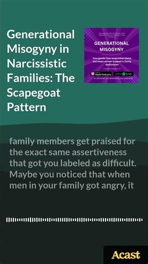 Generational Misogyny in Narcissistic Families: The Scapegoat Pattern | Narcissistic Abuse...