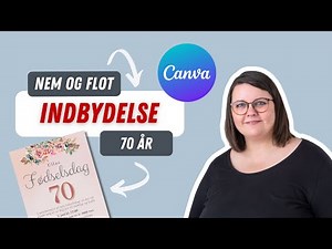 Lav en flot print selv-invitation til 70 års fødselsdag på 15 minutter i Canva