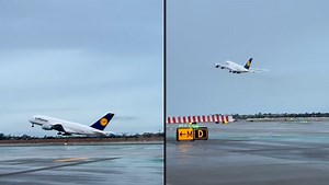 Pilot does incredibly rare stunt with passengers on board during retirement flight