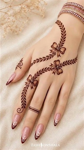 Front & Back Hand Mehndi Design | Simple & Beautiful Henna for All Occasions