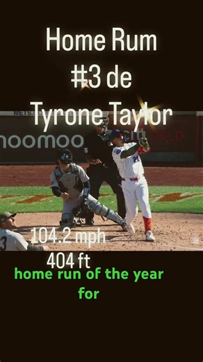 Home Rum #3 de Tyrone Taylor #mlb #baseball #mets #sports #usa #shorts