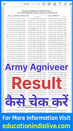 Army Agniveer Result Kaise Check Karen ? How To Check Army Agniveer Result 2026