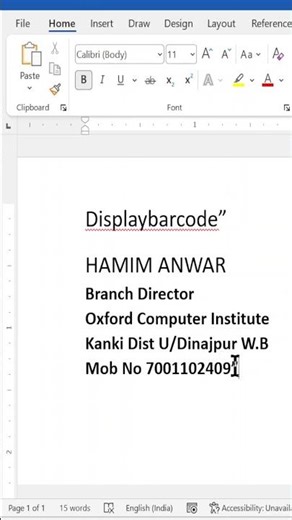 Create QR Code In Ms Word Within Few Seconds ||
