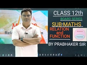 One One Onto Function || Class 12th Maths || CHAPTER 01|| RELATION AND FUNCTION || By Prabhakar Sir