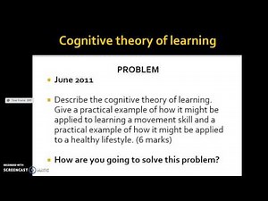 Observational and cognitive learning theories