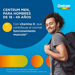 Existe un Centrum ideal para ti, Centrum Men para hombres de 18 a 49 años y Centrum Women para mujeres de 18 a 49 años. | Centrum