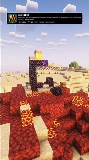 Majestica: Best Fantasy Medieval Minecraft Texture Pack #minecraft #texturepack #shorts #mc