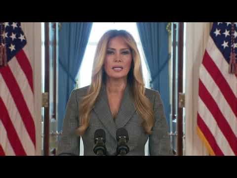 FULL SPEECH: Melania Trump declares "I am not Epstein's victim"