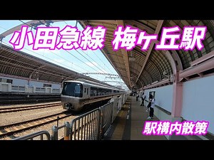 小田急線、梅ヶ丘駅構内を散策！(Japan Walking around Umegaoka Station)