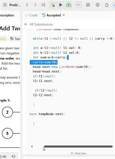 Add Two Numbers #coding #programming