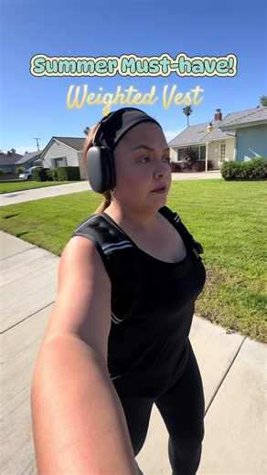 POV: your summer body goals got a little heavier 💪☀️ This weighted vest turned my walks into workouts without needing extra gym time. Perfect for , training, running errands, or surviving summer sports practices 😅🔥 Adjustable, comfortable, and the phone pouch is actually useful. #Summervibes #WeightedVest #fitmoms #HotGirlWalk #FitnessMotivation
