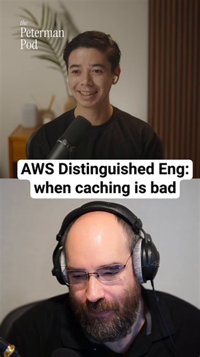Marc Brooker (AWS Distinguished Eng): "The downside of caches, especially in distributed systems, is they have this mode, where the cache is empty or contains the wrong data.The system is slow, often down, because now the backend isn't scaled to deal with all of this uncached traffic.Customers are very disappointed and often it is down in a stable way. Like it's still it's down, but it's not going to come back up under its own energy.Because, for example, all of this traffic is causing a huge am