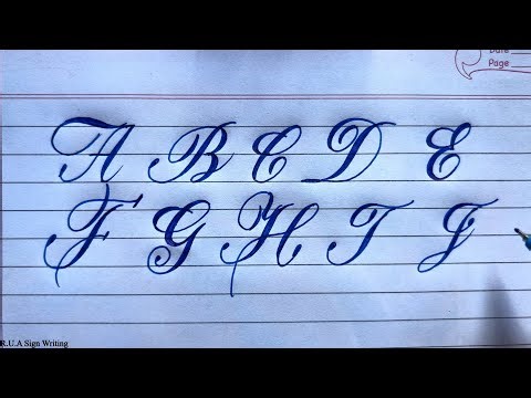 How to write Copperplate Calligraphy AtoZ | Calligraphy for Beginners 