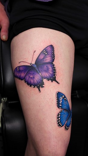 Bit of colour to finish off the week.... 🦋 #fallenmoontattoostudio #butterflytattoo #butterfly #colours #tattooidea #tattooideas #tattoo #inked | Chris Leech
