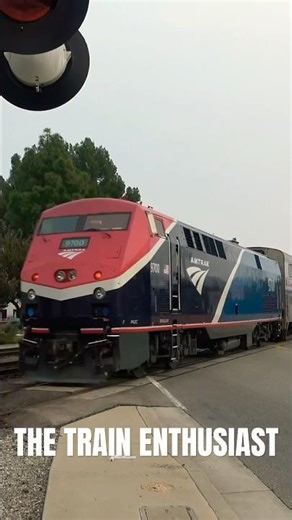 FIRST EVER Amtrak P42 NPCU on Pacific Surfliner Train! #railfan #amtrak #shorts #train