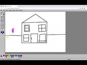 JS PAINT Line Tool and Menu Options
