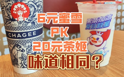 听说雪王6块钱的茉莉奶绿和20块钱的伯牙绝弦道一样？【测评】