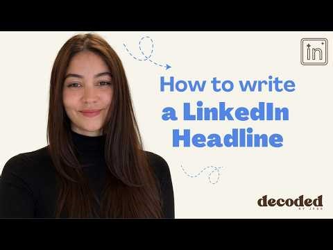 How to Write a LinkedIn Headline (Stop Saying “Aspiring”) | Bitesize Edition