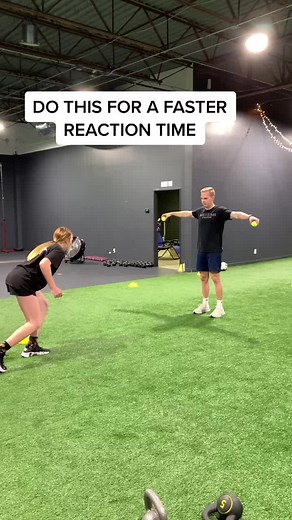 Need quicker reaction?! Try this drill out!! #sportsperformancetraining #athletetraining #athlete #sports #NextLevelAthletics #reaction #speed @Whitney Holcomb