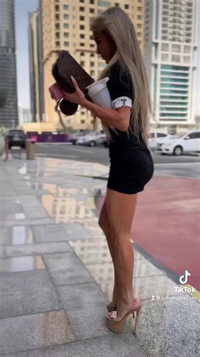 Oh no I hope I dont fall #AutumnBlair #highheels #highheel #highheelslover #heels #shortdress #ootd #outfit #outfitoftheday #blackdress #dress #blondehair #hotgirl #cutegirl #fitgirl #girls #longlegs #legsfordays #fyp #foryou #trending #model #modeling #fitnessmodel #modelwalk #modelwalking #walkinginheels #bimbo #bimbotiktok #fittok #gymtok #fashion #outfit #outfitideas #skinny