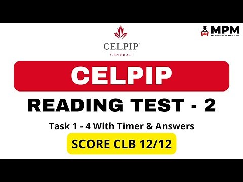 CELPIP Reading Mock Test - 2 (With Answers) | Celpip Reading Test Practice