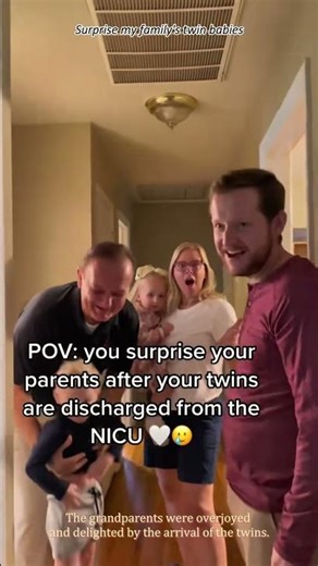 Surprise grandparents baby twins #familyReactions #babytwins #surprise #heartwarming #newmom