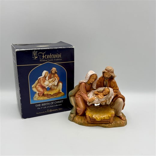 Fontanini Holy Family 5" Scale Nativity Figure 2003 Italy Life of Christ, Vintage - Etsy