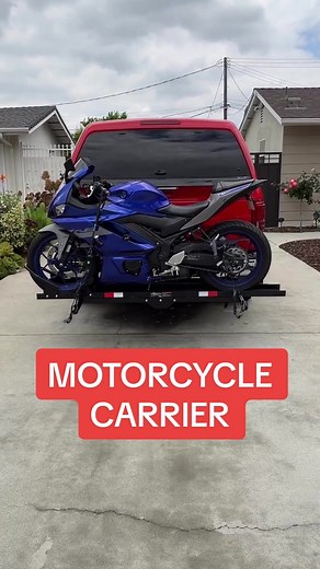 Haul-Master Steel Motorcycle Carrier: 600 lb Capacity