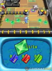 Alien Bazar : Mission Crétinus - Le truc vert et le machin bleu résolvent un niveau