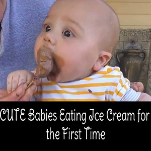 CUTE Babies Eating Ice Cream for the First Time😘🌹🌻💋🍓 | Smartwatch.shop