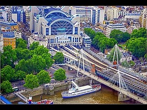 A Walk Around London's Charing Cross Railway Station