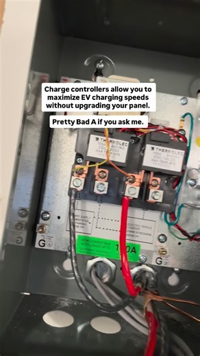 Aaron.Electric on Instagram: "⚡️Thinking about EV charging but worried your panel can’t handle it? The DCC-12 Charge Control Controller lets you add EV charging without an expensive panel upgrade. It intelligently monitors your home’s electrical load and pauses or resumes charging automatically so you never overload your system. 🚗⚡ More charging. 💰 Less cost. 🧠 Smarter energy use. This is how you maximize EV charging while working with your existing panel—not against it."