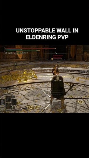 The UNSTOPPABLE Wall Build is back (Messmer's Spear + Fingerprint Shield) #eldenring #shorts