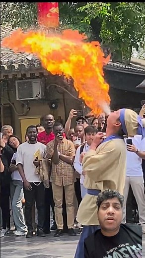 “Chinese Man’s Insane Fire Trick Dance! 🔥😳 | Unbelievable Performance”