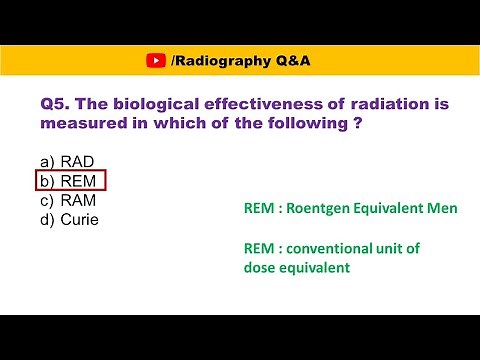 MCQs on Units of Radiation & Dose || Useful for Radiology and Radiotherapy professionals