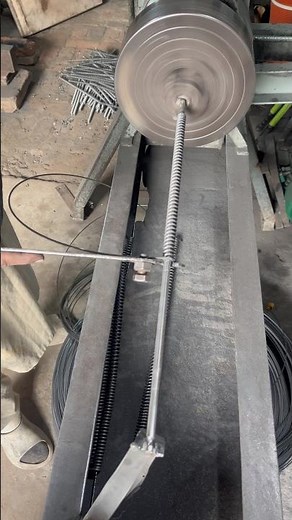 Useful technique for making motorcycle front shock spring #shortvideo #shorts