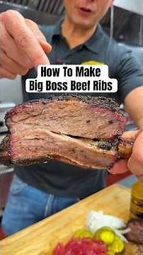 How to Make Big Boss Beef Ribs #beefribs #beefbackribs #bbq #barbecue #smokedmeat #bbqlife #foodie