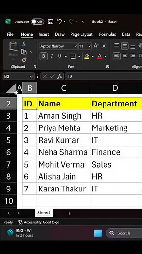 Quick Zoom in Excel – No Mouse Needed! Excel |#excel #ytshorts #shortfeed